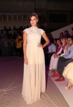 Neha Dhupia walk the ramp for designer Hema Kaul at Dubai